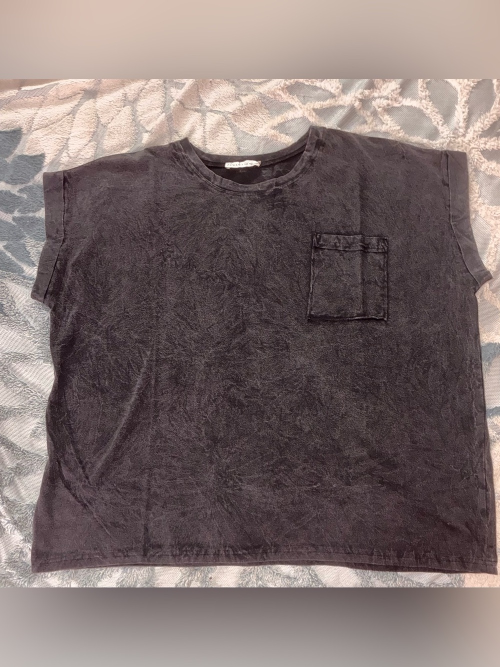 THREE Zenana Outfitters Washed Short Sleeve Pocket Tee